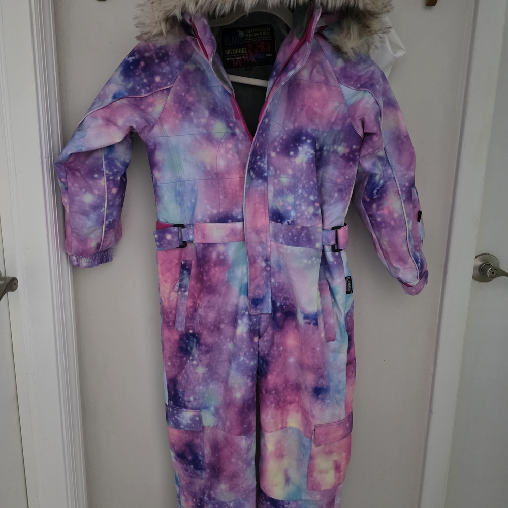 Colorful Galaxy Print Snowsuit